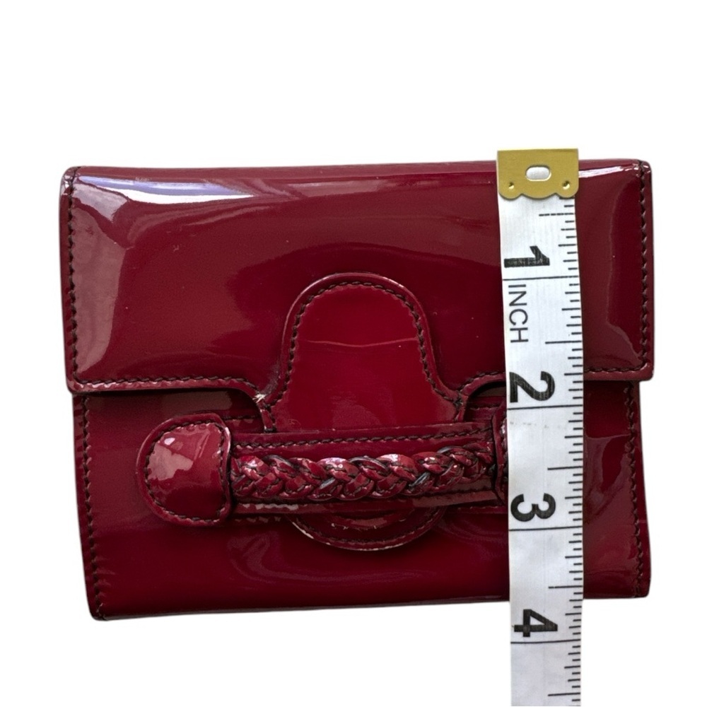 Valentino Garavani Red Patent Leather Wallet - Picture 15 of 15